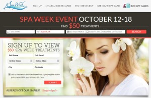 Spa Week Sign up